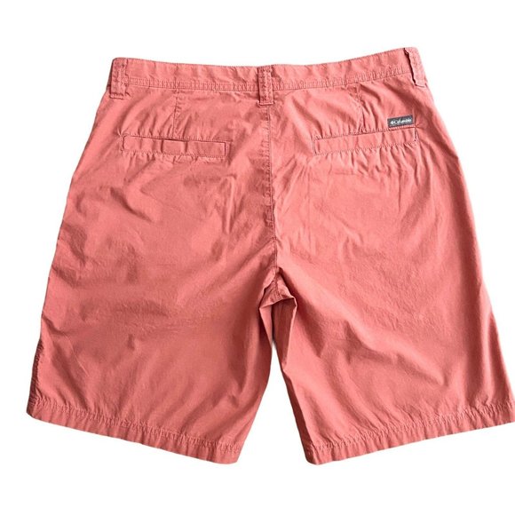 Columbia Washed Out Mens Chino Shorts Rose Dust 34 - Picture 2 of 11